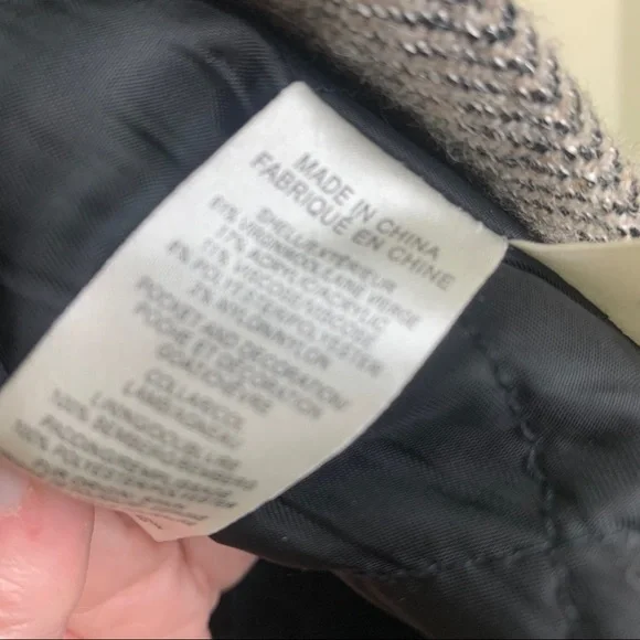 THEORY Dyed Shearling Collar coat, L - Picture 14 of 14